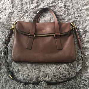 Fossil Dark Brown Messenger/Laptop Bag